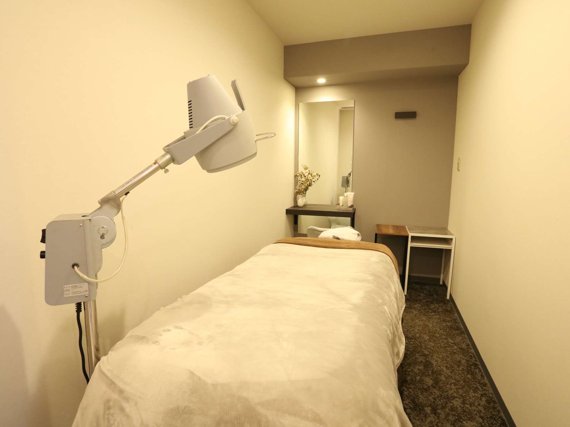 リラックスできる施術部屋